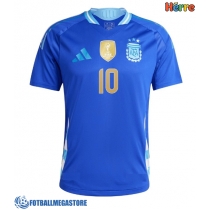 Fotballdrakt Herre Argentina Lionel Messi #10 Bortedrakt Copa America 2024 Kortermet